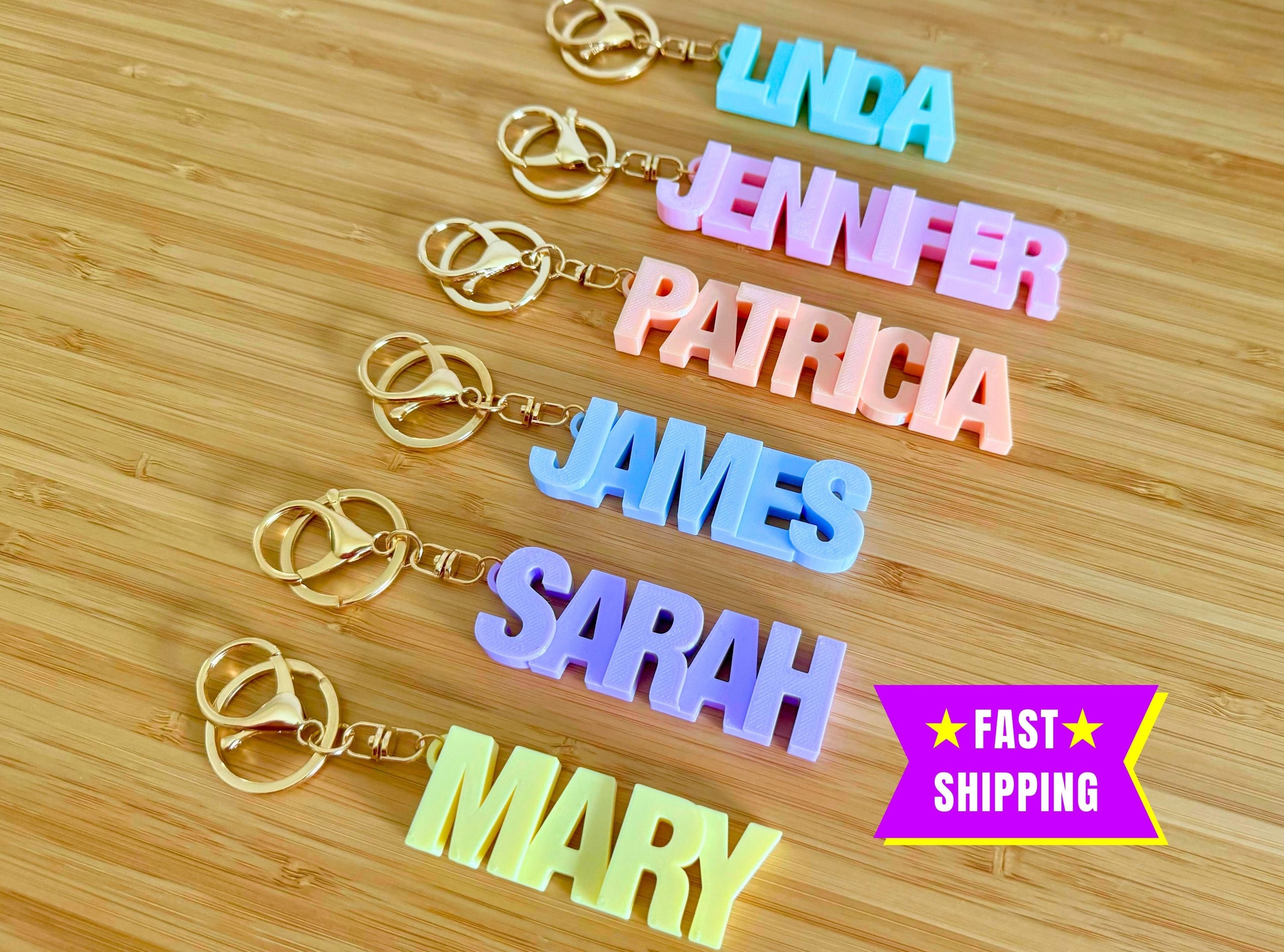 3d Printed Customised Keychain With Name Personalized Name
