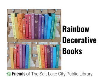 Rainbow Decorative Books | Designer Decor | Colorful Rainbow Book Bundles