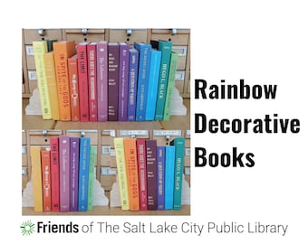 Rainbow Decorative Books | Designer Decor | Colorful Rainbow Book Bundles
