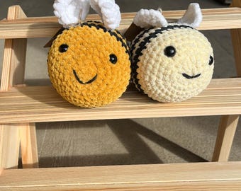 Cute Bee Crochet Soft Toy Plushie Gift