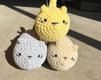 Chunky Cat Loaf Crochet Soft Toy Plushie Gift