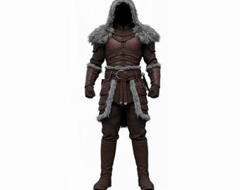 LARP用ブラックレザーアーマーブレストプレート、ハンドメイドスペイン