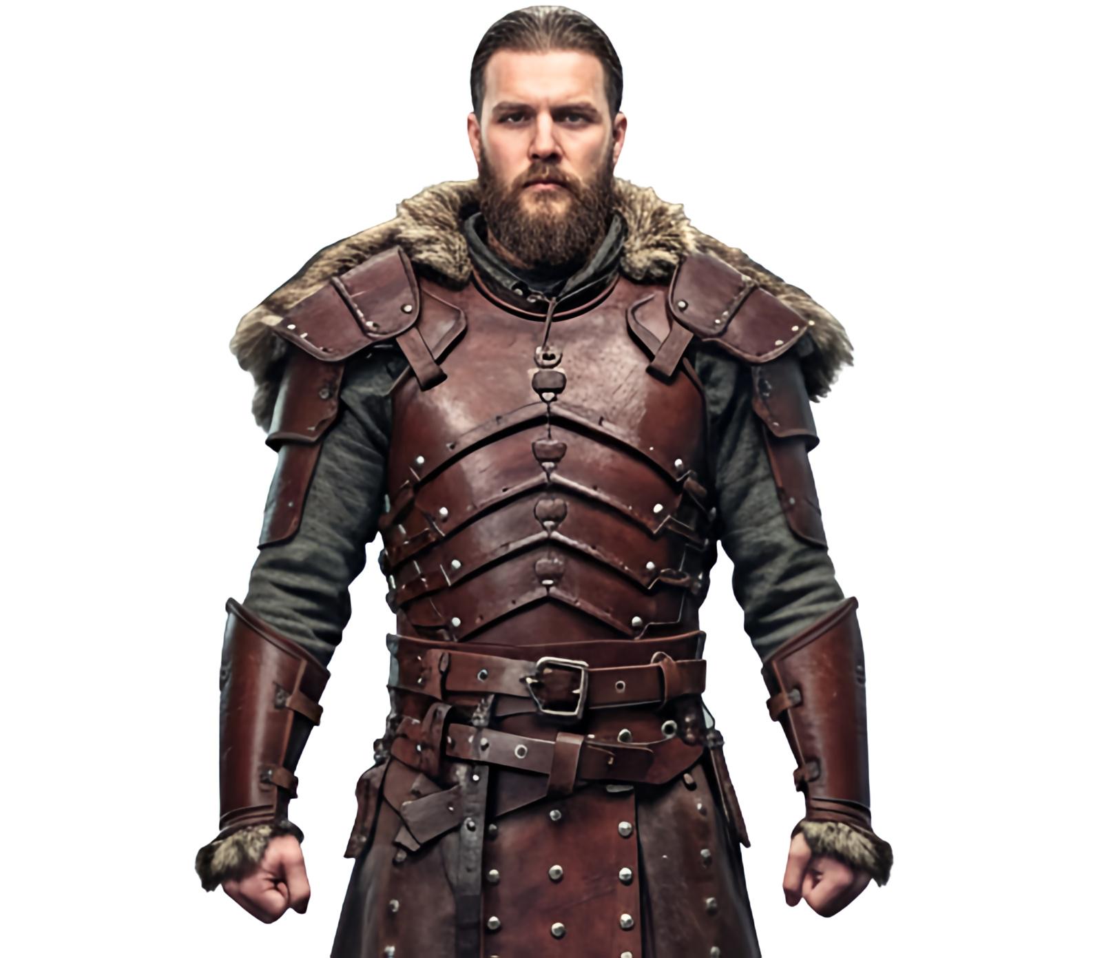 Viking Warrior Leather Armor Costume | Medieval Barbarian Outfit With ...