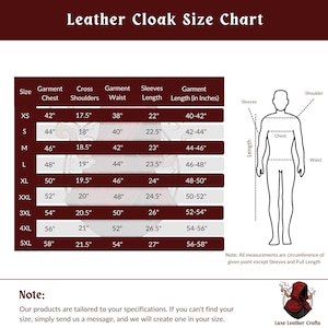 100% Genuine Leather Cloak and Armor Suit | Handmade Gothic Leather Armoured Cloak for Cosplay | World War-Inspired Medieval LARP Suit image 5