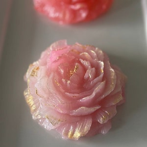 Crystal Candy Edible GEM Peony rose flower, Kohakutou Candy, Edible Crystal, ASMR viral TikTok candy, Vegan, Gluten-Free, Dairy- Free Candy