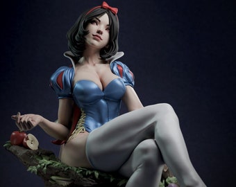 Snow White STL File High Quality 3D Model Printer Model Figure Action Comic Gift Movie Custom Lover Game