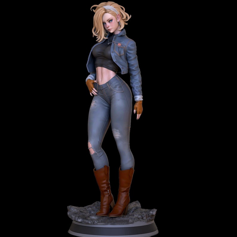 Android 18NSFW STL File High Quality 3D Model Printer Model Figure Action Comic Gift Movie Custom Lover Game zdjęcie 3