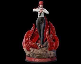 Makima from Chainsaw Man STL File High Quality 3D Model Printer Model Figure Action Comic Gift Movie Custom Lover Game