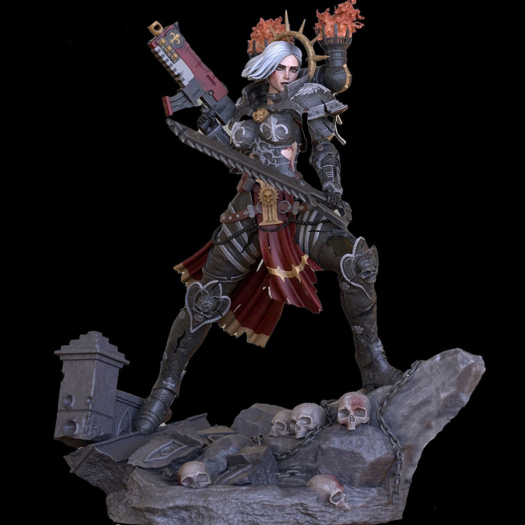 War Sister STL File High Quality 3D Model Printer Model Figure Action ...