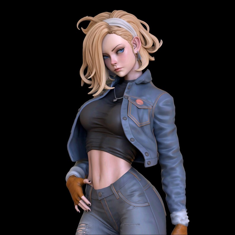 Android 18NSFW STL File High Quality 3D Model Printer Model Figure Action Comic Gift Movie Custom Lover Game zdjęcie 1