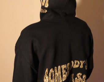 Sudadera con capucha personalizada 5 ubicaciones de diseño (delante, espalda, capucha, mangas)