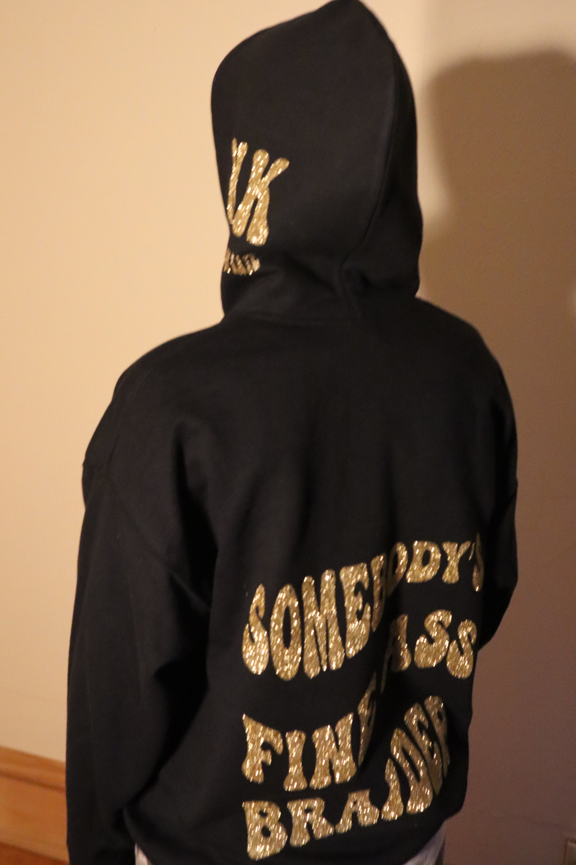 Gold Foil Hoodie Etsy UK