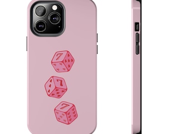 Funda para teléfono 777, funda para teléfono con números de ángel, funda Lucky, funda resistente para teléfono Lucky Dice