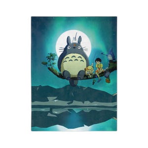 Totoro Blanket Ghibli Velveteen Microfiber Blanket Gift for Her Gifts for Him