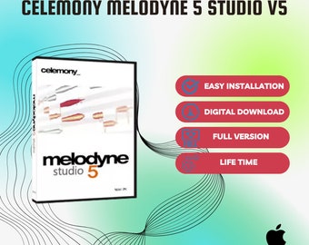 Celemony Melodyne Studio 5 for Music Production Software, Daw, Vst Plugins, Reverb, Lifetime Activation, for macOS