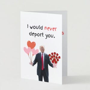 Cartão de Dia dos Namorados Trump PDF IMPRIMIR