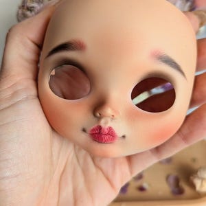 OOAK Blythe Doll Faceplate: Tan TBL Custom Face