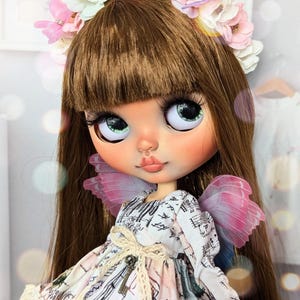 OOAK Blythe Doll: Custom Fairy Art Doll with Leather Boots