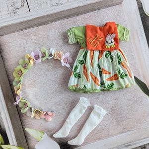 Blythe outfit, Blythe dress,custom blythe,blythe doll clothes,bunny dress, Blythe doll costume,antique doll dress,vintage dress,doll outfit
