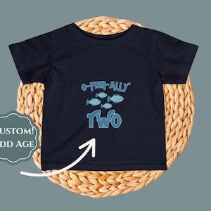 Personalized Aquarium Birthday Shirt Year Old Gift for Kids Ocean Party Shirt Fish Tee Custom Birthday T Shirt Shark Theme for Toddler Baby