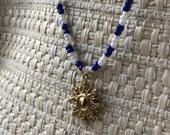 Kralenketting roestvrijstaal hypoallergenen ketting zon bedel vrouw geschenk voor haar ketting meisje