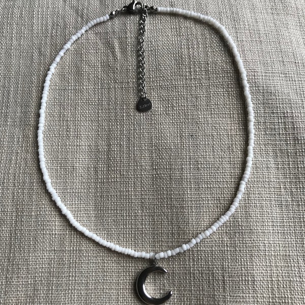 3D maan ketting minimalistisch sieraden sierlijke bedelkettingen halve maan ketting cadeau voor moeder vrouw vriendin mama moeder