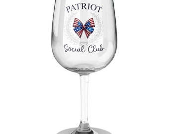 Patriot Wine Glass Patriot Social Club Wine Glass Republican Moms Group Gift Republican Merch Drinkware Classy Republican Cup