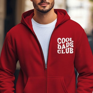 Cool Dads Club Embroidered Hoodie Dad Sweatshirt Custom Gifts for Husband Father&#39;s Day Gift from Daughter Funny Birthday Present for Dad