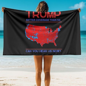 Trump Geschenke für Männer Präsident Donald Trump Sommer Strandtuch Bessere Abdeckung als 5G Republikaner Geburtstagsgeschenk Wahl 2024 MAGA Merch