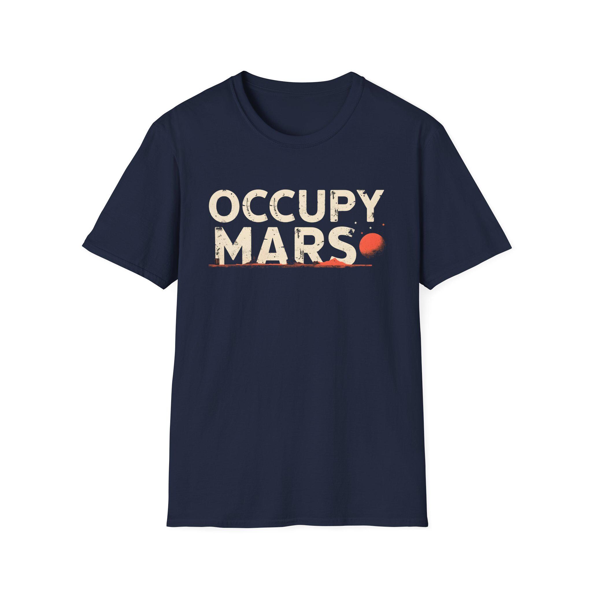 Space Explorer T-shirt, Retro Occupy Mars Elon Musk Tee, Space