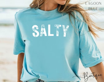 Salty Shirt Beach T-Shirt Coastal Soft Washed Summer Tee Salty T Shirt Trendy Beach Shirt Beachy Shirt Coastal Vacation Shirt Salty Tee Gift