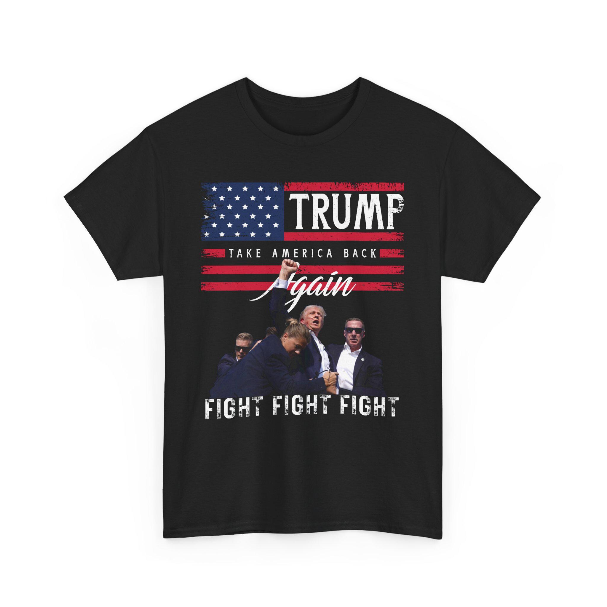 トランプ支持者シャツ トランプファイトファイトファイトTシャツ 