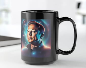 Elon Musk Mug Rocketman Coffee CupTesla Lover Gift Space X Elon Musk Rocket Man Christmas DOGE Muskonomy Elon Musk Merch Fan Birthday Gift