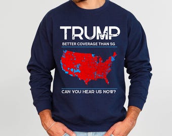 Felpa Trump per uomo e donna, maglietta del presidente Donald Trump, regali repubblicani per lui, elezioni 2024 MAGA, divertente maglione girocollo Trump