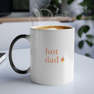 Funny Dad Gifts from Daughter Fathers Day Husband Mug Unique Father's Day Coffee Cup Hot Dad Birthday Present Color Changing Teamug for Him