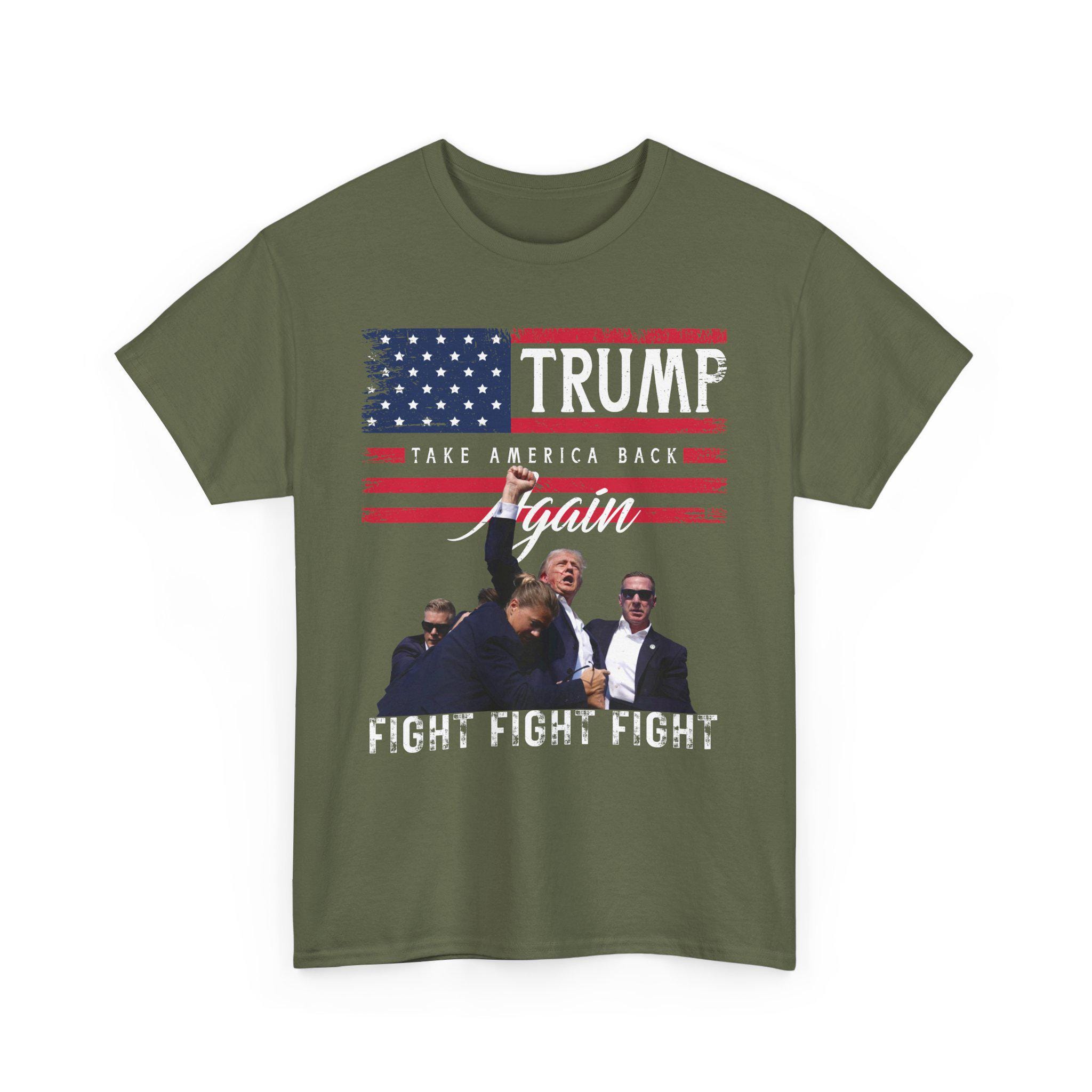 トランプ支持者シャツ トランプファイトファイトファイトTシャツ
