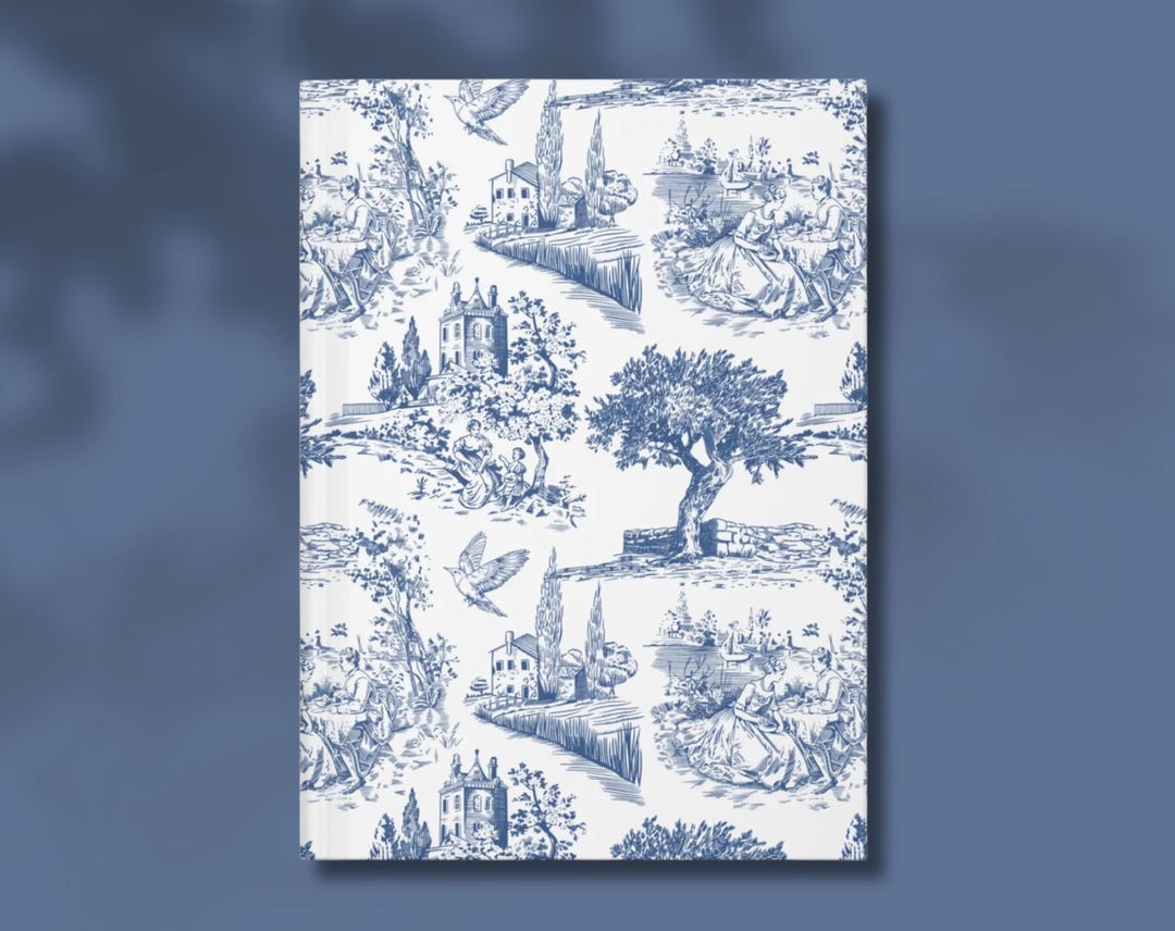 Toile Journal Hardcover Diary Vintage Cottagecore Gift for Her Coquette ...