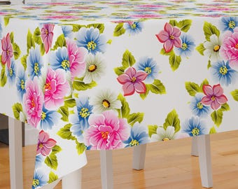 Elegant Camelia Flower Theme Design Premium Fabric Tablecloth Dining Tablecloth Patio Tablecloth Runner Housewarming Gift Home Decoration