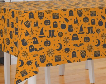 Halloween Theme Design Premium Fabric Tablecloth Dining Tablecloth Patio Tablecloth Runner Housewarming Gift Home Decoration