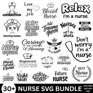 Nurse SVG Mega Bundle, Nurse Quotes SVG, Nurse Sayings, Nurse Life, Doctor Svg, Nurse Superhero, Nurse Svg Heart, Digital Download
