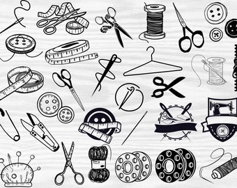 Schneider-Werkzeug-Svg-Bundle, Werkzeug-Clipart-Bundle, sofortige Downloads, Cricut für Dateien, Nähmaschine Png, Schneiderwerkzeug-Silhouette, digitale Dateien