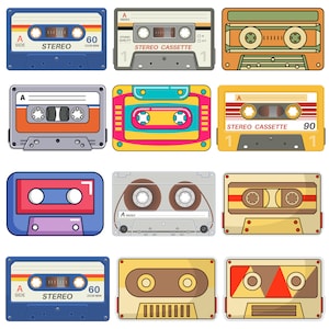 Cassette SVG Bundle, Cassette vector, Cassette cut files, Audio Cassette svg, Cassette Tape svg, Music Cassette SVG Files,