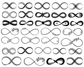Infinity SVG Bundle, Infinity Symbol Svg, Love Forever Svg, Strong Svg, Infinity Sign SVG for Cricut, Instant Download