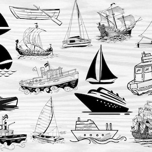 Boat Svg Bundle ,Ship Svg Bundle, Cruise Ship Svg ,File For Cricut ,T-Shirt Svg Bundles, Travel Svg ,Sailing Boats Svg, Cut Files