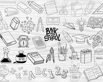 Best School Supplies Svg Bundle | Student Svg Bundle | Back to School Svg | Teacher School Supplies SVG | Teacher Svg| Cut Files For Cricut
