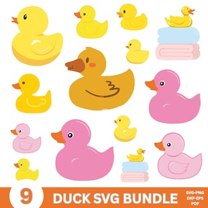 Duck Svg Bundle, Duck Clipart, Rubber Ducky Svg, Rubber Duck Svg, Duck Cut File, Duck Png, Rubber Duck Clipart, Yellow Duck Svg, Svg