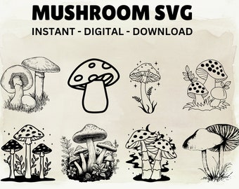 Mushroom svg Bundle, Celestial mushroom, Mushroom shirt svg, Floral mushroom svg, Magic mushroom svg, Mushroom clipart, Cricut, Silhouette