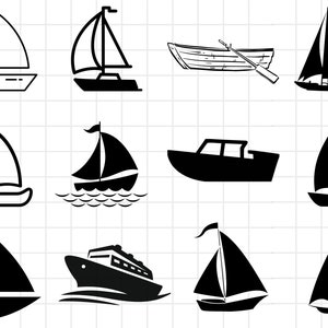 Boat SVG Bundle, Sail Boat Svg, Ship Svg, Speedboat Svg, Cruise Ship Svg, Boat PNG Bundle, Boat Clipart, Boat SVG Cut Files for Cricut