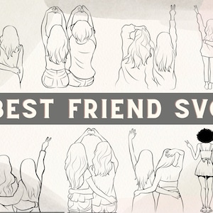 親友 SVG バンドル | 親友 SVG | 友情の日 SVG | 永遠の友達 SVG | 女性の友情 SVG | bff SVG | 友情クリップ