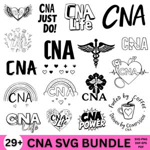 CNA svg bundle, CNA life, Nurse svg, Medical svg, Nurse assistant svg, Stethoscope svg, Nurse life svg, Nurse appreciation svg, CNA png